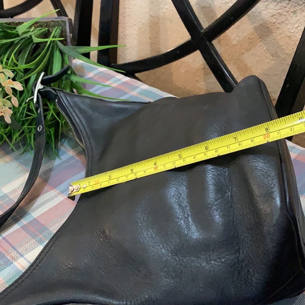 Coach Black Leather Hobo Shoulder Bag - Picture 9 of 9